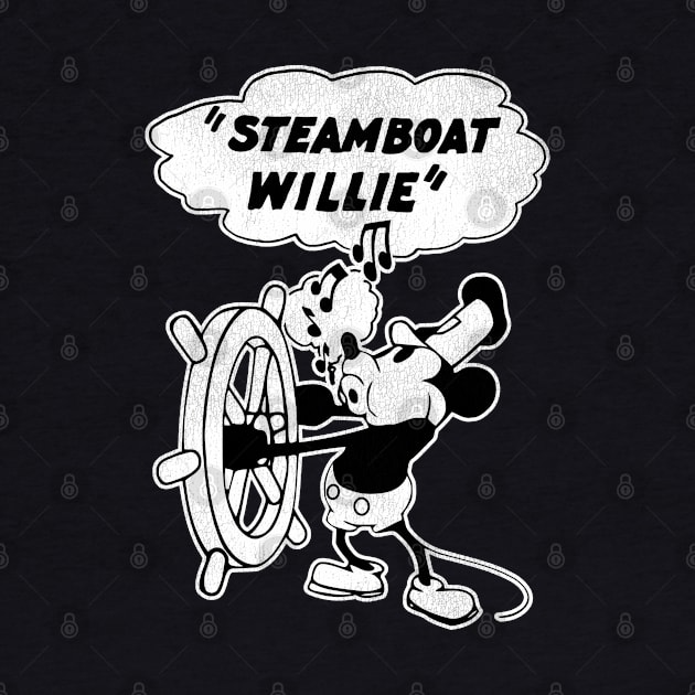 Steamboat Willie by darklordpug